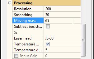 Set moving mass and other parameters 18. So far the stiffness k 0 was not measured as the moving mass needs to be specified first.