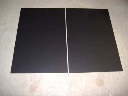 Glue two pieces of foam board