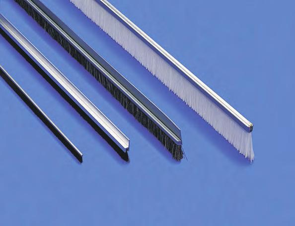 11. Industrial strip brush: Brush strips are used to sweep, wipe, seal, transfer, meter, cushion, contain, scrub,