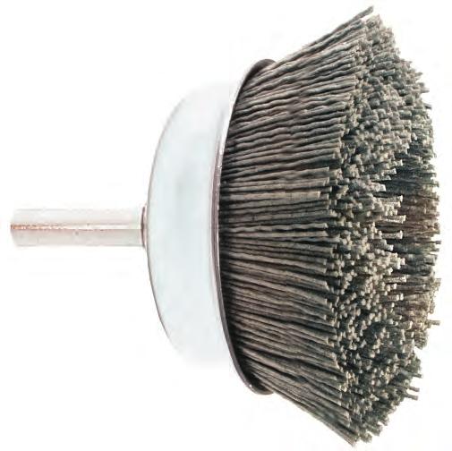 5. Cup brush: Abrasive nylon brushes are excellent for light