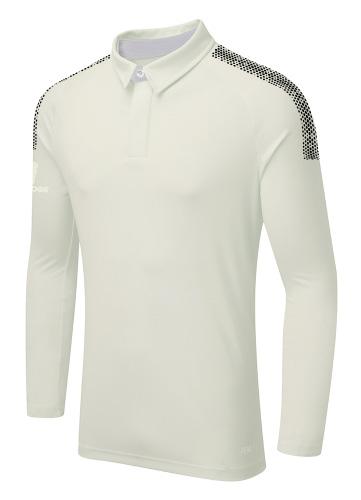 Performance Pro shirt with Polyester/Lycra mesh on back and underarm for ease of movement during play, the shirt having being developed for the professional game.