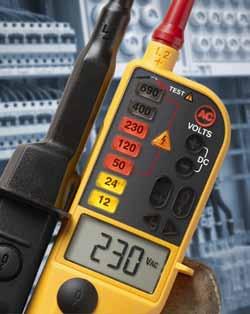Fluke s new family of two-pole testers comply with both regulation HSE GS 38 (tip caps) and IEC EN 61243-3: 2010, the most recent and applicable standards for this type of test equipment.