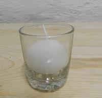 Ribbed Glass Votives With