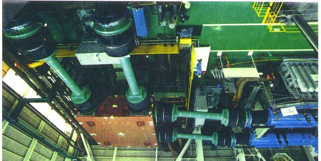 Figure 7 - Maximum Flow Performance TABLE PERFORMANCE A prototype of the planned 15x20 meter shaking table system was constructed at the Mitsubishi Heavy Industries Shipyard in Shimonoseki, Japan to