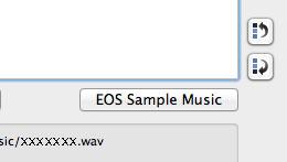 Adding EOS Sample Music Click the [EOS Sample Music] button. 5 Click the [Close] button. The EOS Sample Music on your computer is added to [List of background music to register].