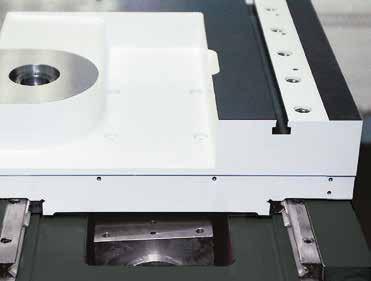 STUDER 8 S20 Machine base The special-cast strongly ribbed machine base has a hydraulic concrete substructure.