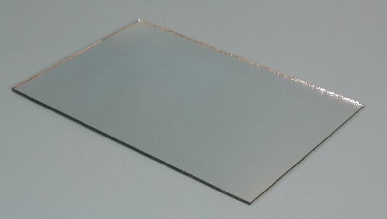 PLANE MIRROR, GLASS, 75 X 25 MM.
