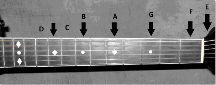 If we know how the chromatic scale works, we only need to memorize a number of notes per string and we can, by analogy, find the rest of them easy: 1. Memorize the primary notes (i.e. those with no sharps or flats) on the fretboard up until the 12 th fret.