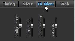 FX Mixer panel FX Mixer panel lets you adjust volume for all FX sounds/noises individually.