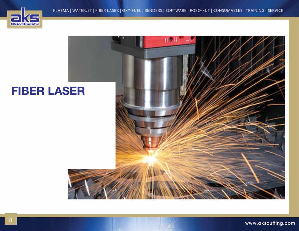 Fiber laser is the latest technology in metal cutting and consists of a solid-state laser beam delivered through a fiber optic cable to the laser cutting head, replacing the mirror and reflection