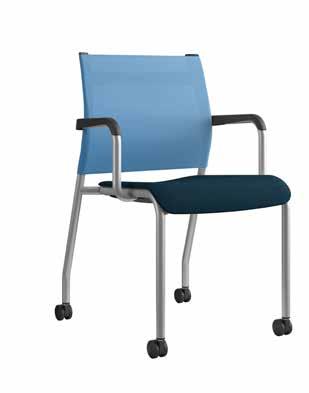 MESH BACK MULTIPURPOSE CHAIR Echoing the Wit task chair s signature features convenient pull handle, slim profile and lightweight frame the side chair delivers all the perks of our