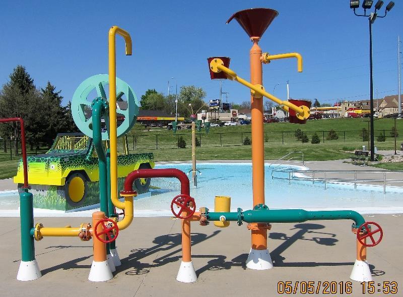 NANO-CLEAR INDUSTRIAL COATING FOR WATER OXIDIZED FEATURE WATER PROTECTION FEATURE Parks & Recreation Dept.