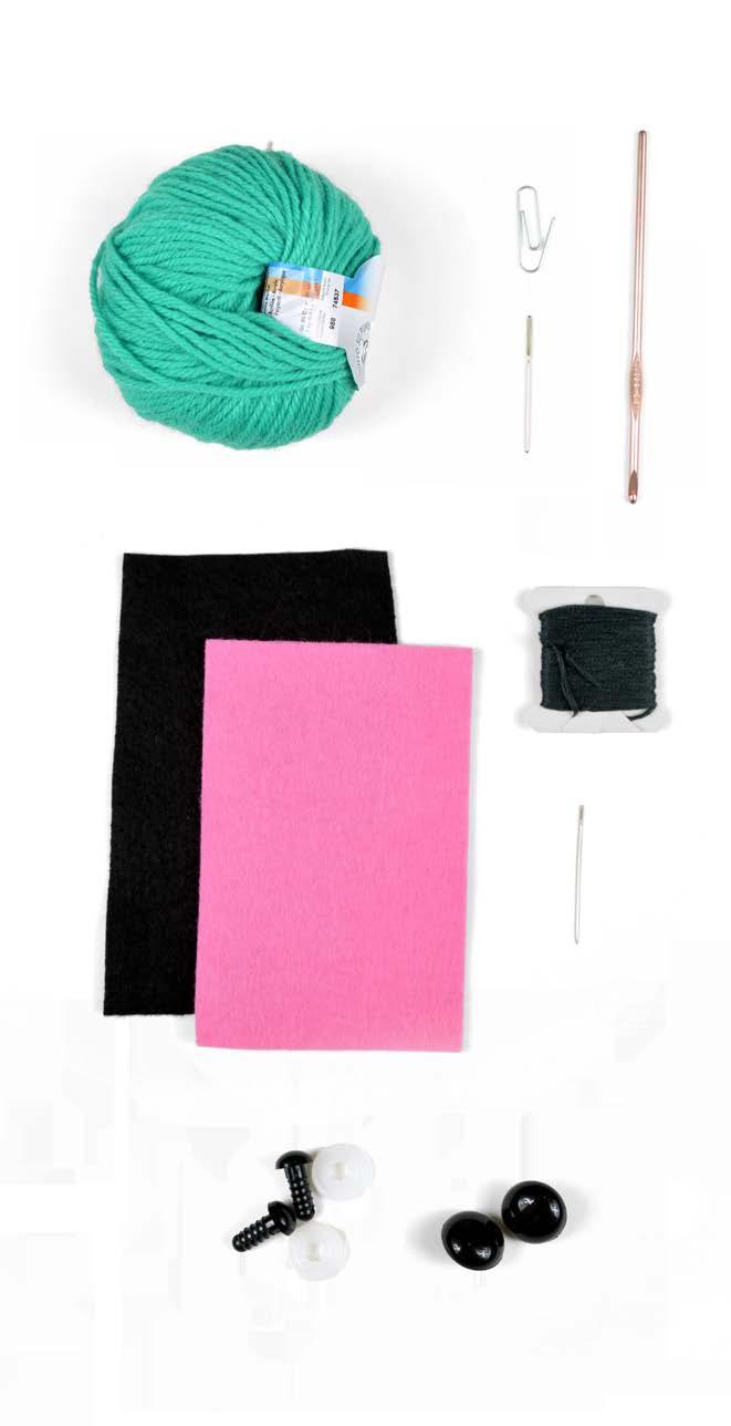 - squid amigurumi - 3 - materials & notions - materials & notions yarn 100 yds. of yarn gauging.5 sts/in.