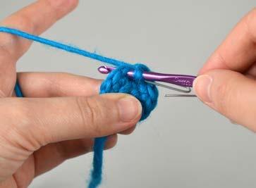 - squid amigurumi - 6 - stitches used - single crochet: The fundamental crochet stitch.