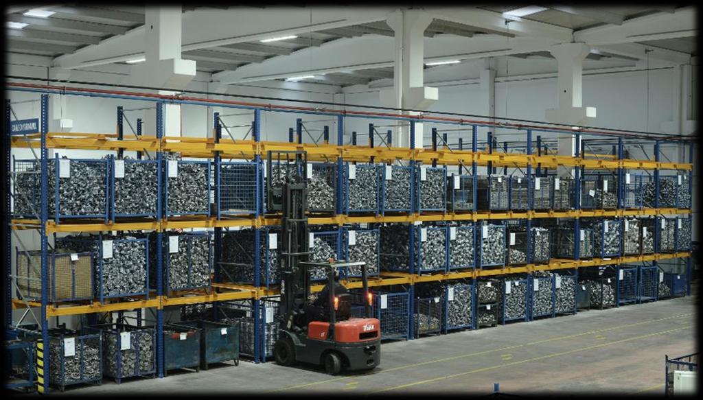 Product Warehouses Between these production process steps, semi- finished goods are stored in our