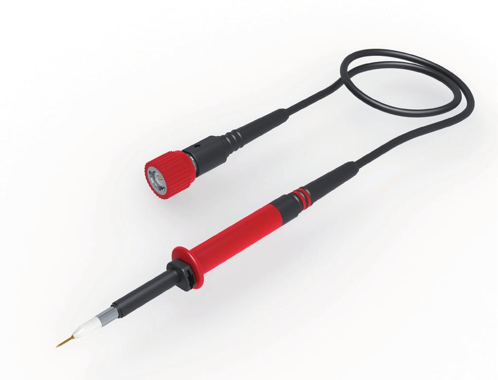 This probe is recommended for probing applications in service and development environments and is adjustable for low and high frequencies.