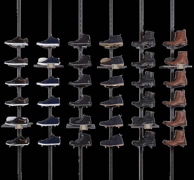17 SHOES As a basic rule use 1 spot for every 2 rails 2 rails = 1 spot 4 rails = 2 spots 6 rails = 3 spots Adjust the