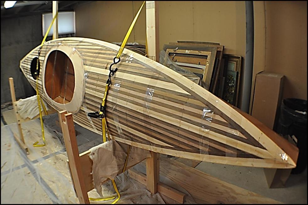 Permanently attach the deck and hull, one side at a time