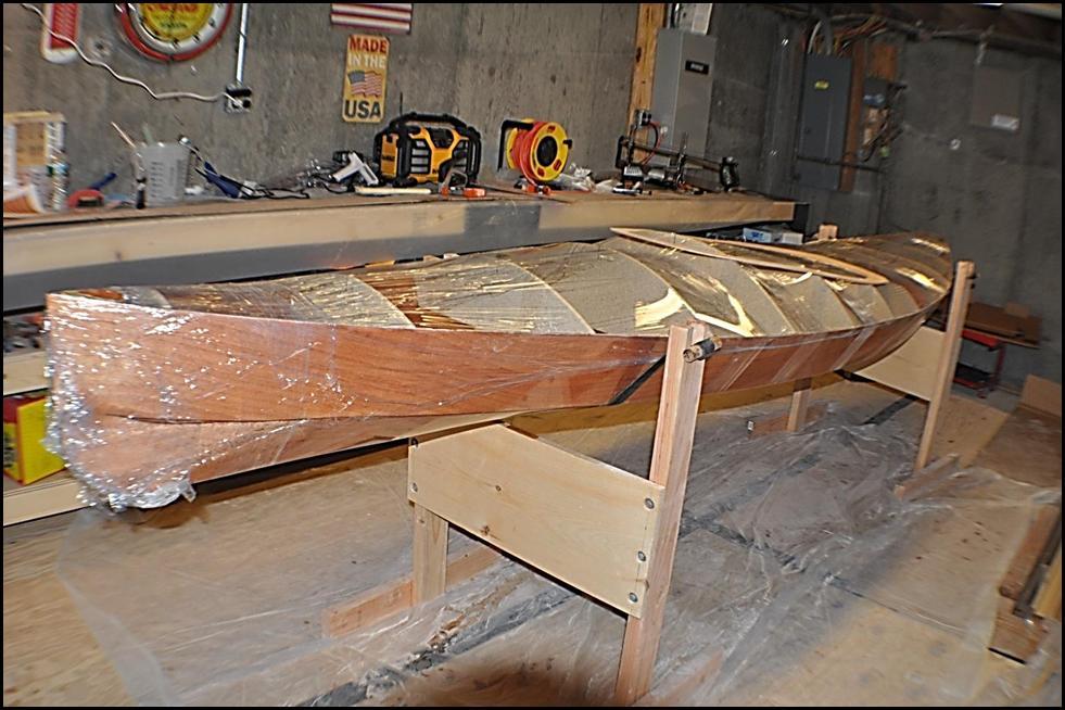 The outer hull is fiberglassed and epoxied.