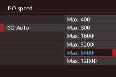 To view the automatically determined IS speed when you have set the IS speed to [AUT], press the shutter button halfway.