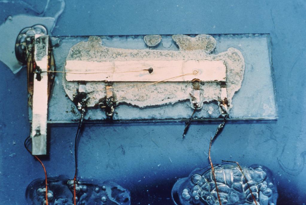 Integrated Circuits The first integrated circuit was demonstrated in 1959 at Texas Instruments by Jack Kilby.