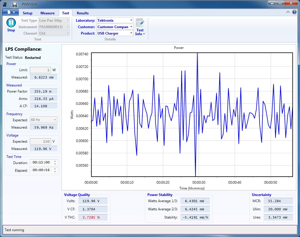 The PA1000's free PWRVIEW software enables: Viewing measurement data and system uncertainty in real-time, including waveforms, trend plots, and more.