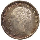 150-200 2246 Silver ¼-Rupee, 1840C, obv VICTORIA