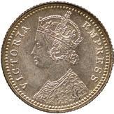 ¼-Rupee, 1878C, obv