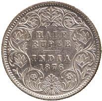 2299 2300 2299 Silver ½-Rupee, 1876C,