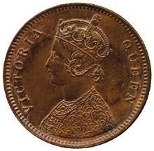150-200 2172 Copper ¼-Anna (3), 1874C, 1875B, 1875B (SW 5.48, 5.52, 5.