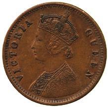 60 2170 2171 2172 2170 Copper ¼-Anna (16), 1862 (SW 4.162-4.