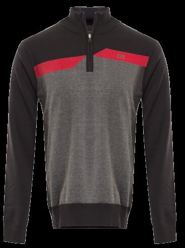 STAGGERED STRIPED LINED WINDBLOCK SWEATER CBA17 113 Durable performance