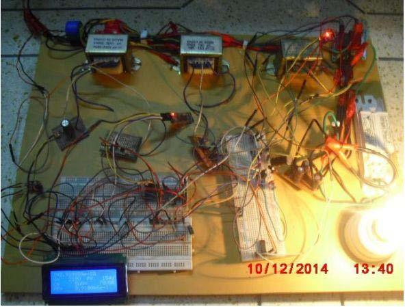 power factor Detection using Android application via Bluetooth module is shown in Fig 10.