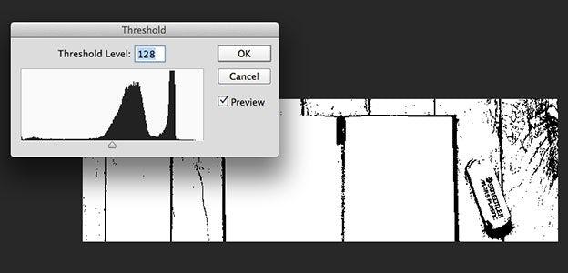 14. Threshhold The Threshold tool turns your image into a black and white image.