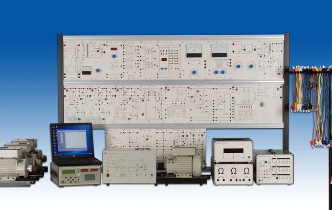 Electrical Machine / Power Electronics PE-5000 Power Electronics Training System The PE-5000 Power Electronics Training System consists of 28 experimental modules, a three-phase squirrel cage