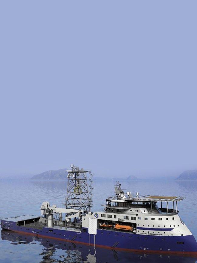 The M/V Island Intervention is a highly advanced, multifunctional vessel