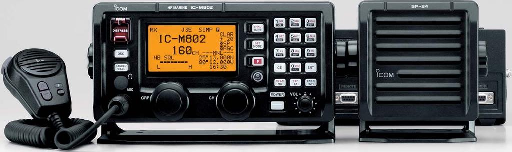 Built-in ITU Class E DSC* For added safety at sea, the IC-M802 offers the latest in one-touch DSC emergency communications technology. (ITU Class E standard.