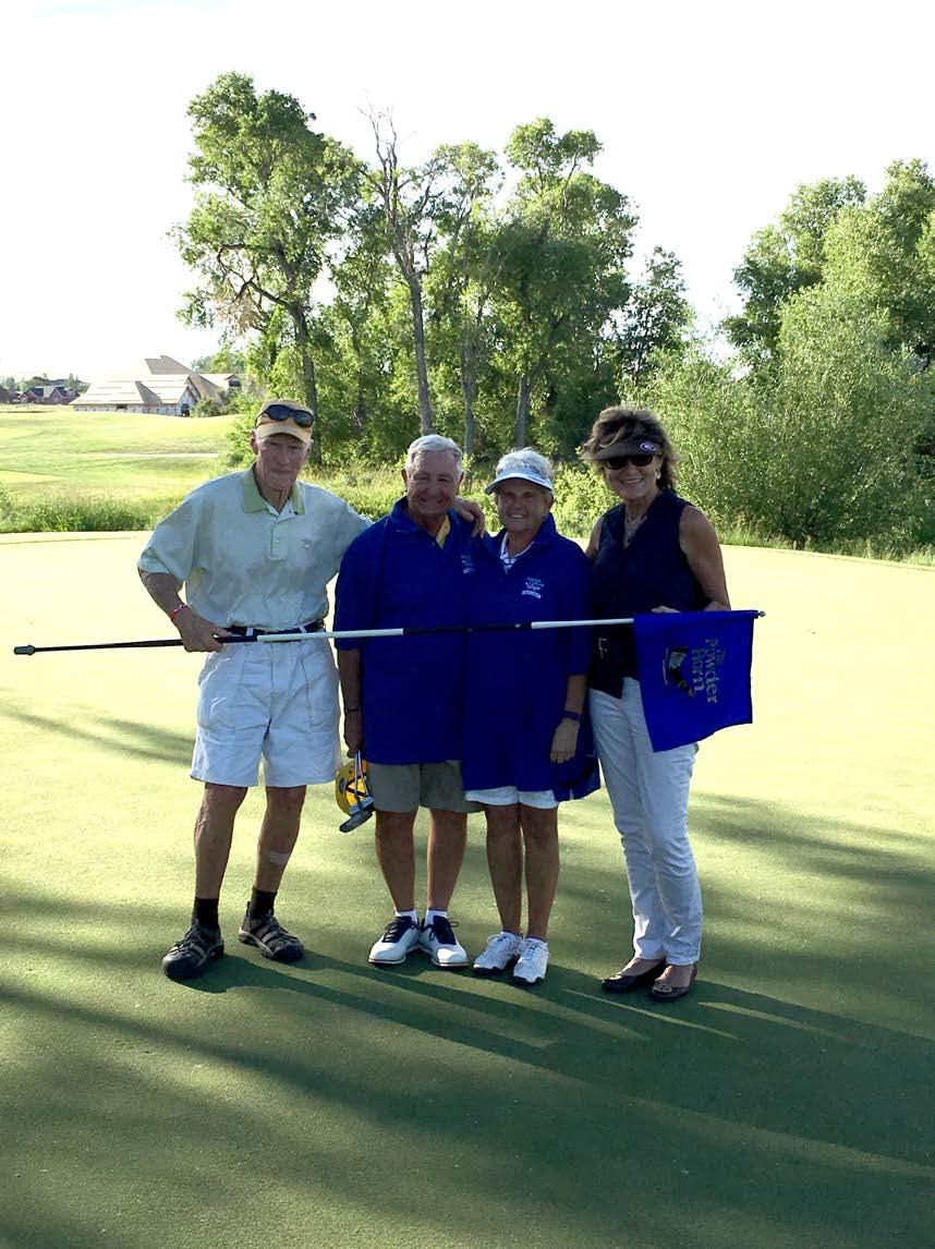 Pictured from left to right at the recent Give Kids The World Swinging for Smiles golf tournament held at The Powder Horn in Sheridan, Wyoming an