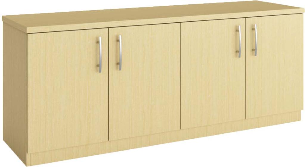 STORAGE CREDENZA 3400 SERIES STANDARD FEATURES HPL tops are 1¼ -thick, available in 41 standard Group A finishes, and hundreds of non-standard Group B and C