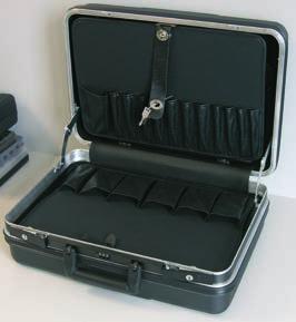 Tool case OmegaMax Rigid case, black, 28 compartments, surrounding protection strip, 2