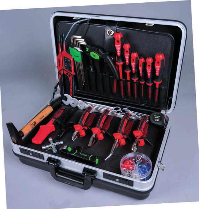 Tool case Start-up Max hard-shell case, black, 2 tool sections, bottom half of case equipped with variable partitions, 24 tools, case art. 220028 Start-up S Art. no. 220268 24 pcs.