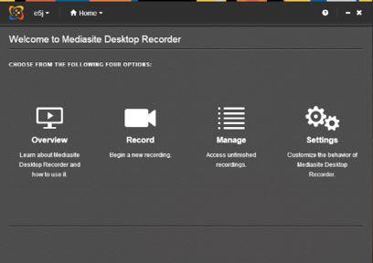 5 Recorder Settings Desktop will record the entire screen. Please note the software can only record up to 90x080.