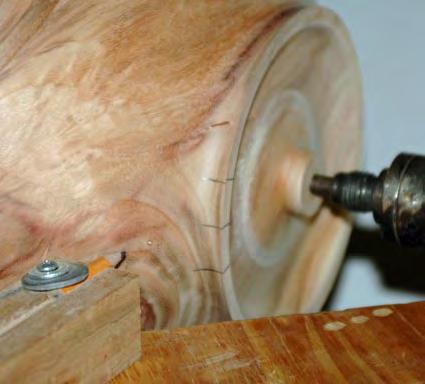 align with the center line of the lathe. See Photo 7. Information on how to make these is at the end of the article.