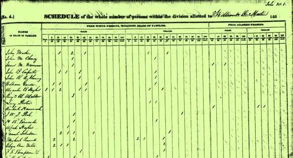 1840 James W.T. Poole was recorded in Montgomery, Alabama as an early land owner on the 1840 census.