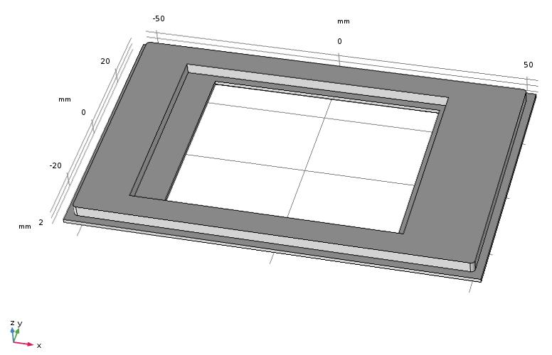 In order to mount the touch display in the front cover of the encasing a