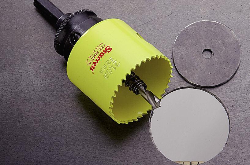 This gives them exceptional strength, durability and shatter resistance for user safety. They will cut any wood, metal or plastic in either a handheld drill or drill press.