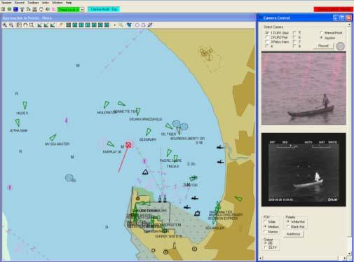 The baseline HarborGuard Pro system includes a detailed digital nautical chart as the geographic background display.