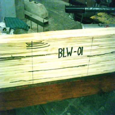 The pattern damage of BLW-0 BLW- JV2 Figure 5.