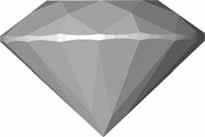 The diamond grader then analyzes the girdle, the culet, the symmetry, and the polish characteristics of the diamond.