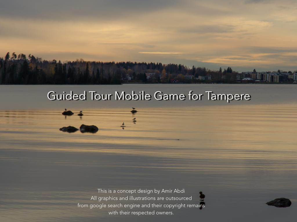21 9. Guided Tour App prototype Nook and cranny is a guided tour mobile app that is designed to promote awareness in ecotourism and environment as well as introducing Tampere tourism potentials with